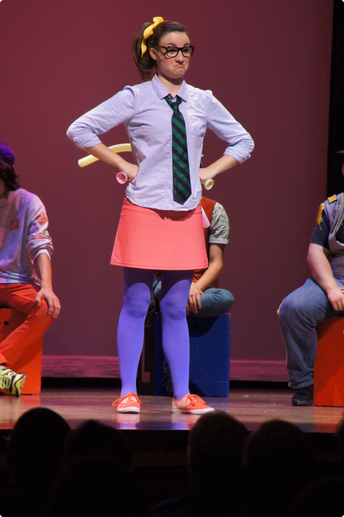 Sarah Ruth Mikulski as Joanne in Godspell, Miracle Productions